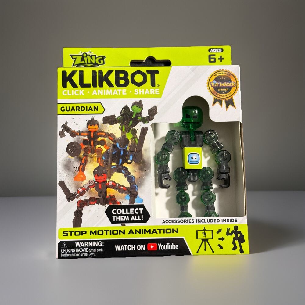 🔥Zing Klikbot Stop Motion Animation Figure - Guardian - Blitz BNWT🔥